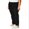 Briggs New York Women's Plus Size Super Stretch Millenium Welt Pocket Pull on Pant Black view 2