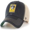 47 MLB Trawler Primary Logo Cooperstown Mesh Trucker Clean Up Adjustable Hat, Adult One Size Fits All - Pittsburgh Pirates Black view 1