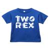 Mimi & Pop-Pops Unique Creations Two Rex Dinosaur 2nd Birthday Tee Shirt (4T, Royal Blue) view 1