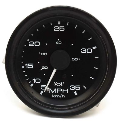Medallion Marine Boat Speedometer Gauge SS-125-30 | 3 1/4 Inch Black