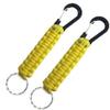 Paracord Keychains with Caranbiner (2 Yellow) view 1