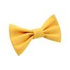 Handmade Pre-Tied Clip on Bow Tie for Baby to Young Boy (Medium, Yellow) view 2