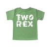 Mimi & Pop-Pops Unique Creations Two Rex Dinosaur 2nd Birthday Tee Shirt (4T, Green) view 1