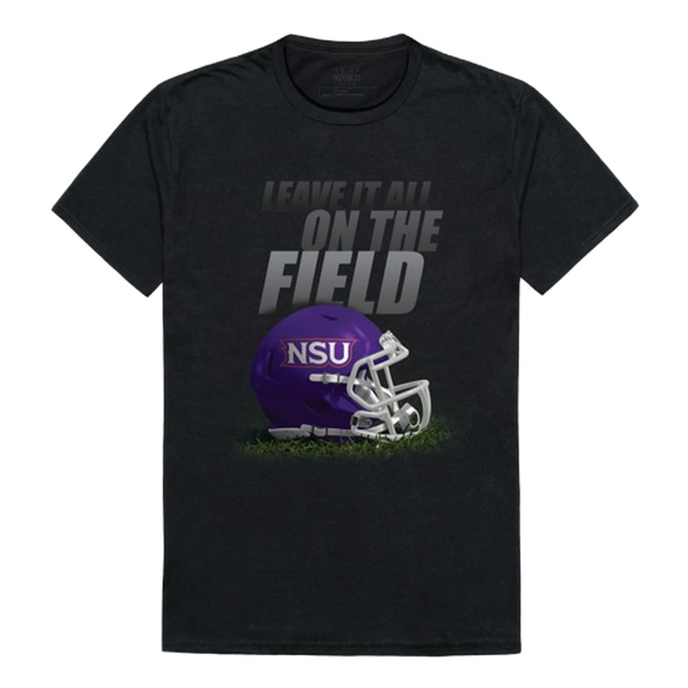 Northwestern State Demons Gridiron Tee T-Shirt - Black, Medium