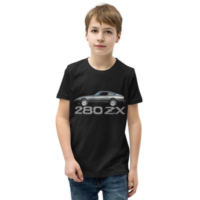 1982 Datsun 280zx GL JDM Classic Car Club Youth Short Sleeve T-Shirt Black
