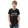 1982 Datsun 280zx GL JDM Classic Car Club Youth Short Sleeve T-Shirt Black view 1
