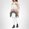 VELVET BY GRAHAM & SPENCER Women's Jonas Blanket Striped Poncho, Multi, X-Small-Small view 3
