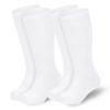 American Trends Kids White Toddler Knee High Tube Socks for Boys Girls School Uniform Long Sports Athletic Socks 2 Pack Pure White 3-6 Years view 1