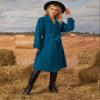 LUBOSE Womens Jackets Jackets for Women Lapel Neck Drop Shoulder Belted Coat (Color : Dusty Blue, Size : Large) view 4