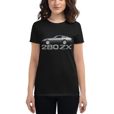 1982 Datsun 280zx GL JDM Classic Car Club Women's Short Sleeve t-Shirt Black