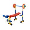 PHASFBJ Kids Fun and Fitness Equipment, Weight Bench with Weights and Barbell, Weight Bench Set for Beginner Barbell Weightlifting Exercise, Toddler Workout Equipment view 1