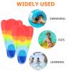 BESPORTBLE 1pair Boys and Girls Swim Training Fins Lightweight Silicone Flippers for Snorkeling and Diving Comfortable Fit for Boy Girl for Pool and Training view 3