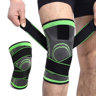 1Pair Knee Brace ,Compression Support Knee Sleeve with Adjustable Strap Knee Pad for Pain Relief, Meniscus Tear, Arthritis, ACL, MCL,Suit for Running, Cycling, Tennis, Golf,Basketball (black, L)