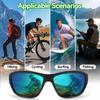Dollger Polarized Sports Sunglasses for Men Women - Ultra Lightweight Wrap-Around, UV400 for Running, Cycling, Driving, FishingBlue view 4