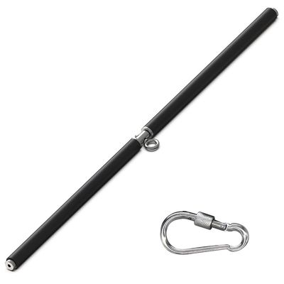FREAZE Multi LAT Pull Down Attachment, Revolving Fitness Pull Down Bar for Exercises Back Arm Muscles, Gym Straight Bar with Carabiners Detachable (Size : 104cm/42inch)