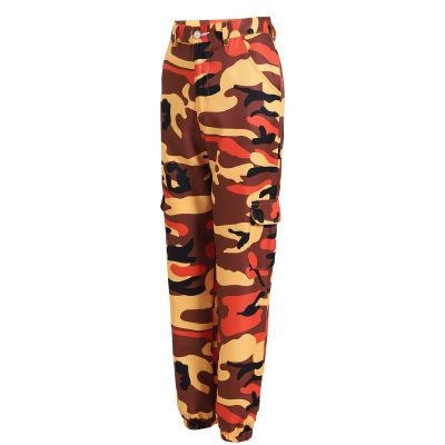 Uillui Women's Fashion High Waist Jogger Pants Casual Tapered Camo Cargo Pants Athletic Tactical Hiking Sweatpants Pockets