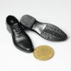 1/6 Scale Fashion Black PU Leather Men's Shoe with feet for 12" Male Figure Body view 1