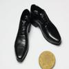 1/6 Scale Fashion Black PU Leather Men's Shoe with feet for 12" Male Figure Body view 2