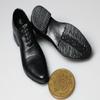 1/6 Scale Fashion Black PU Leather Men's Shoe with feet for 12" Male Figure Body view 3