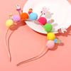 CEALXHENY Easter Headbands for Women, Cute Rabbit Bunny Hairbands, Enamel Rhinestone Happy Easter Headwear Spring Easter Hair Accessory Party Favors (Easter E) view 3
