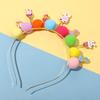 CEALXHENY Easter Headbands for Women, Cute Rabbit Bunny Hairbands, Enamel Rhinestone Happy Easter Headwear Spring Easter Hair Accessory Party Favors (Easter E) view 4
