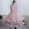 White Dress for Girls Princess Party Formal Dress Kids Full Girls Tiered Tulle Toddler Floral Baby (Pink, 2-3 Years) view 2