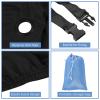 AkiiGer Adult Tricycle Cover Waterproof Outdoor, Bike Covers for 2 Bicycles, Sun Dust Wind Proof Bicycle Cover with Lock Hole, 90.6"L, Ripstop Material, Easy to Carry-Black view 3