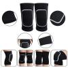 obmwang 2 Pieces Volleyball Accessories Including Volleyball Knee Pads and Arm Sleeves with Protection Pads and Thumb Hole for Women Girls Teens(Black) view 4