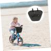 Bicycyle Basket Bike Wicker Storage Basket Plastic Children Detachable Thicken Boys Bike Black for Kids Wicker Storage view 3