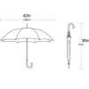 ZAEGO Umbrellas for Rain Lightweight Golf Umbrella 42 Inch Windproof Large Stick Umbrella Wooden Hook Handle J Fast Drying Cane Umbrella Umbrellas for Rain Windproof (Color : Green) view 2