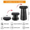aboutool Collapsible Stool with Soft Removable Cushion & Waterproof Carry Bag - Lightweight Folding Stool, 485lbs Capacity, Portable for Adults, Camping, Fishing, Hiking, Outdoor, Travel view 2