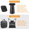 aboutool Collapsible Stool with Soft Removable Cushion & Waterproof Carry Bag - Lightweight Folding Stool, 485lbs Capacity, Portable for Adults, Camping, Fishing, Hiking, Outdoor, Travel view 3