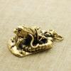 1Pcs Creative Shantou Passed The Door Dragon Dragon's First Pendant car Keychain Pendant Brass Retro() view 4