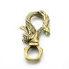 1Pcs DIY  Brass Creative DIY Fish Dragon car Key Buckle Belt Pendant Keychain Fortune Buckle Personality Key Accessories() view 1