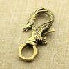 1Pcs DIY  Brass Creative DIY Fish Dragon car Key Buckle Belt Pendant Keychain Fortune Buckle Personality Key Accessories() view 4