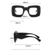 laureles Square Blue Light Blocking Y2k Eyeglasses for Women Fashion Computer Glasses Female Shades Men (Pink) view 3