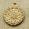 1Pcs Creative Nine Palace Twelve Zodiac tag Pendant Key Buckle Pending Umbrella Rope Fell Brown Copper Retro misr() view 2
