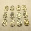 1Pcs  Antique Creative Twelve Zodiac Baosheng Xiao Brand Key Buckle Umbrella Rope Pendant Pendant Brass Retro() view 2