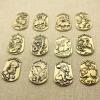 1Pcs  Antique Creative Twelve Zodiac Baosheng Xiao Brand Key Buckle Umbrella Rope Pendant Pendant Brass Retro() view 4