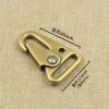 1Pcs DIYPure Copper DIY Eagle Mouth Outdoor Tactical Equipment Hanging Buckle Bag with Hanging Buckle Belt Waist Hanging Key Hook view 3