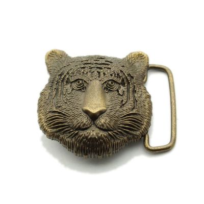 1Pcs Brass Dog Bear Head Fortune Buckle Brass Retro Belt Buckle Cuba Buckle Four Buckle Wind Buckle Belt