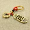 1Pcs Retro Brass Five Emperors China Knot Key Pendant Luggage Pendant Antique Play Souvenir Hand Piece Old Object(5) view 2