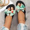 Black Sandals Women Flat, Women's Fashion Slippers Peep-Toe Summer Casual Clip Toe Beach Sandals Lace-Up Comfortable Cute Sandals view 2