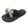 Black Sandals Women Flat, Women's Fashion Slippers Peep-Toe Summer Casual Clip Toe Beach Sandals Lace-Up Comfortable Cute Sandals view 3
