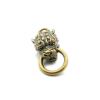 1Pcs   Brass bite Lion Lion Consortium Rustic Decorative Buckle Screw Buckle Four Buckle Cuba Buckle dust Buckle Button()