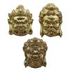 1Pcs Pure Copper Buddha Statue Heads Outside The Factory Buckle Wallet Bag Leather Suitcase Bag( B) view 1