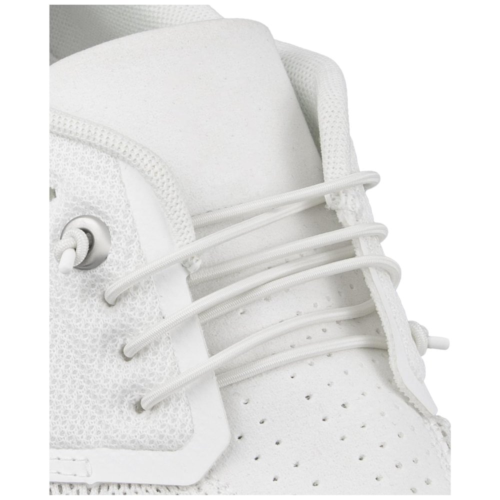 Endoto Elastic Shoelaces for ON Cloud 5 & 6 No Tie Replacements Shoes Laces Stretchy Bungee Running Training(Color:White,Size:18Inch)