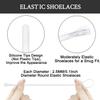 Endoto Elastic Shoelaces for ON Cloud 5 & 6 No Tie Replacements Shoes Laces Stretchy Bungee Running Training(Color:White,Size:18Inch) view 4