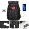 Qimailer Camo Backpack,Small Tactical Backpack for outdoor,Military Teen Boys Backpacks for School with USB Charging Port,40L view 3