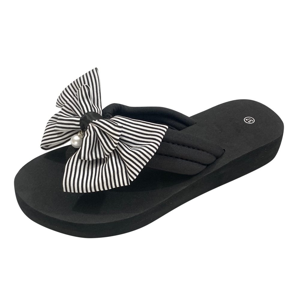 Black Sandals Women Flat, Women's Fashion Slippers Peep-Toe Summer Casual Clip Toe Beach Sandals Lace-Up Comfortable Cute Sandals